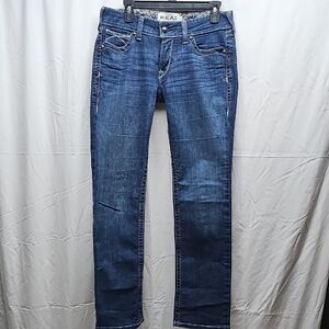 Ariat Women's Boot-Cut Jeans in Dark Blue Wash